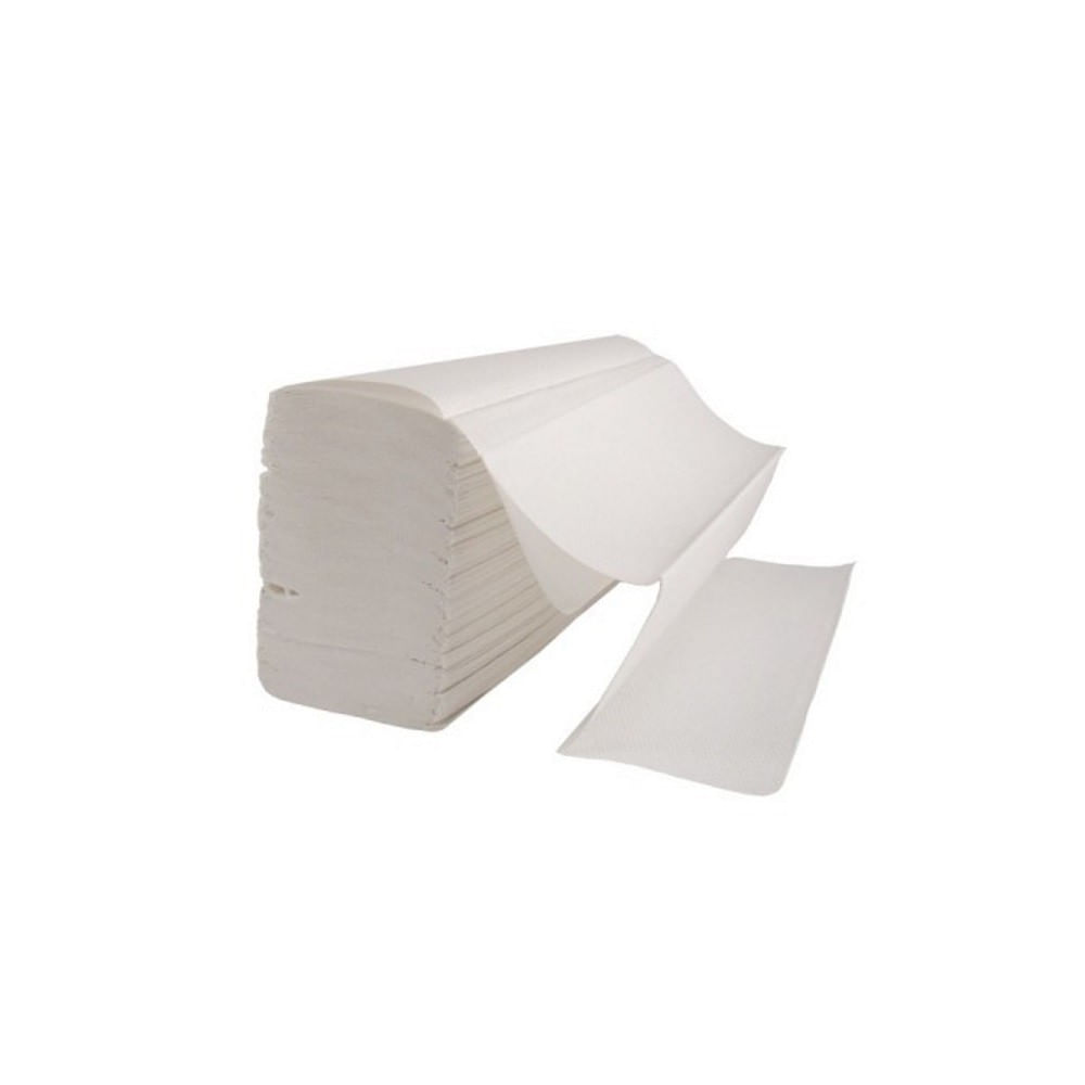 Set servetele pliate z, 2 straturi, alb, 150 bucati/set