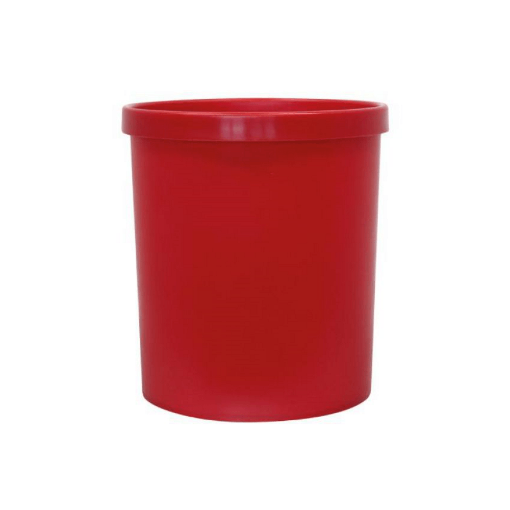Cos birou plastic rosu 18 l