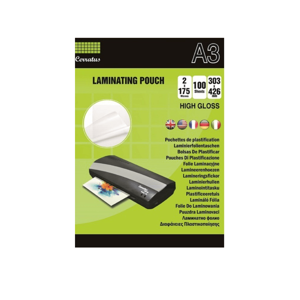 Folie laminat Cerratus, A3, 175 microni, 100 bucati/top