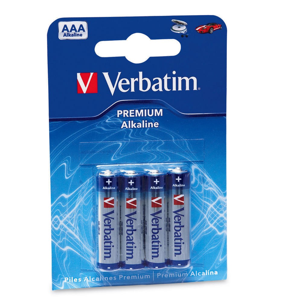 Baterii AAA LR03 Verbatim Alkaline 1.5V 4 bucati/set