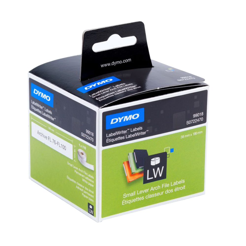 Etichete Dymo LaberlWriter pentru biblioraft 50 mm 190 mm x 38 mm 110 buc/rola