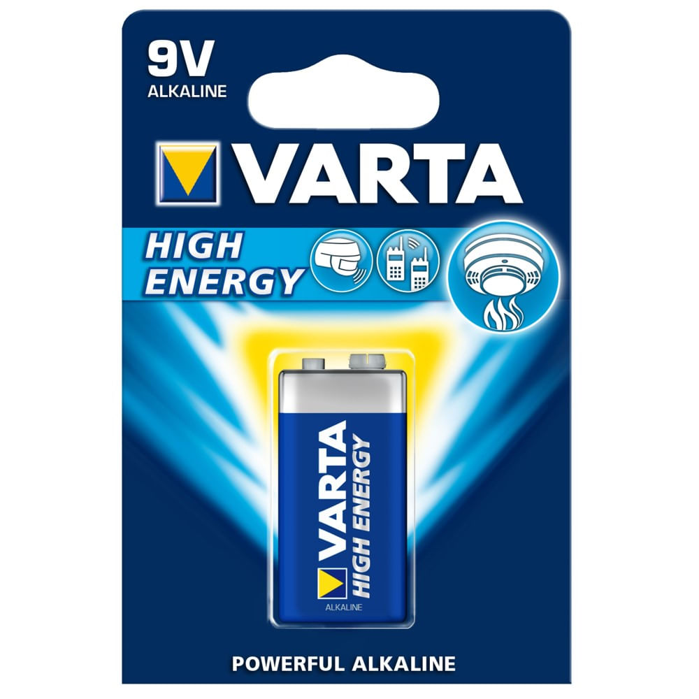 Baterie Varta 4922 High energy, 9V Baterie alcalina Varta High Energy, 9V LR22 dacris.net imagine 2022 cartile.ro