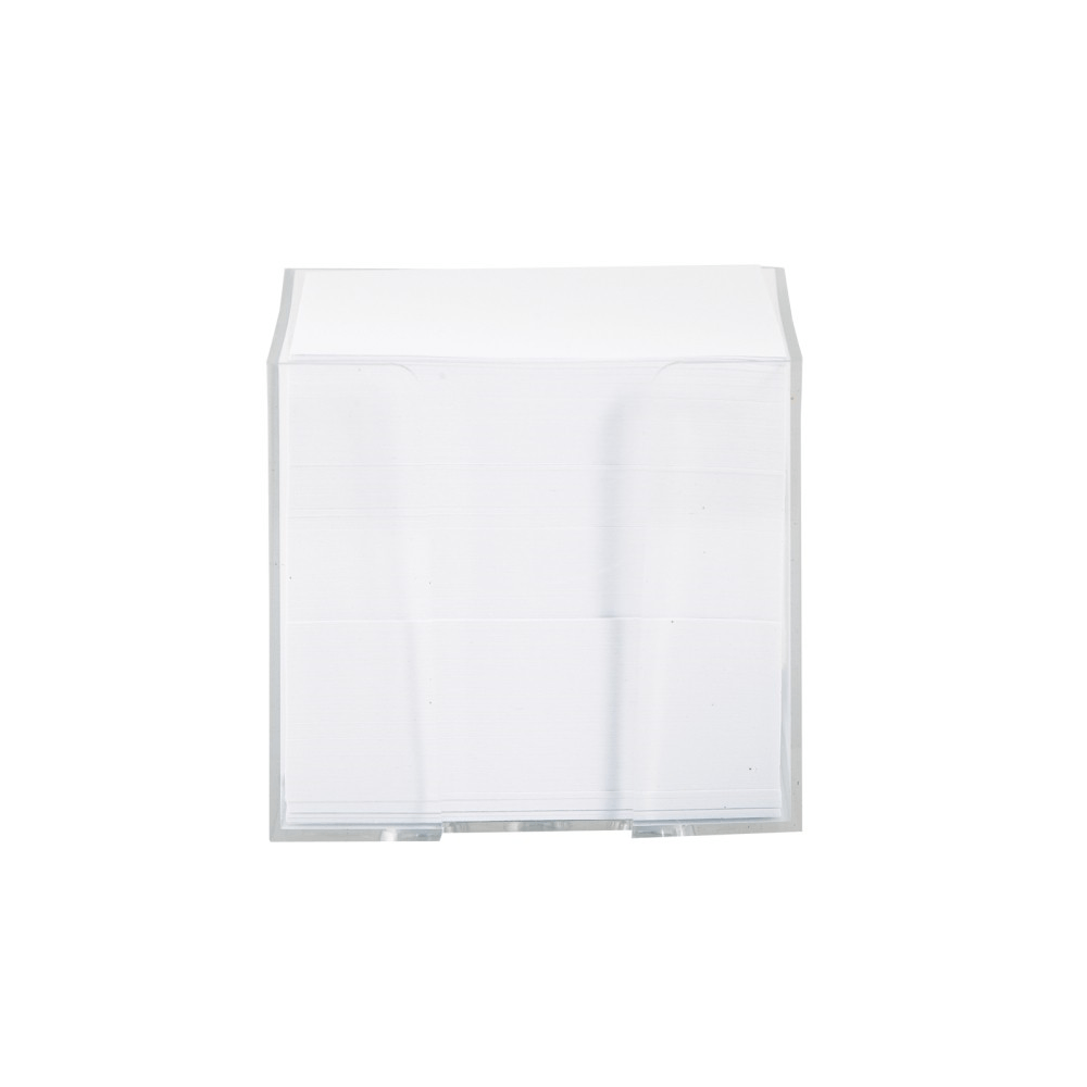 Suport plastic pentru cub de hartie, 9 cm x 9 cm, transparent Alte brand-uri imagine 2022 depozituldepapetarie.ro