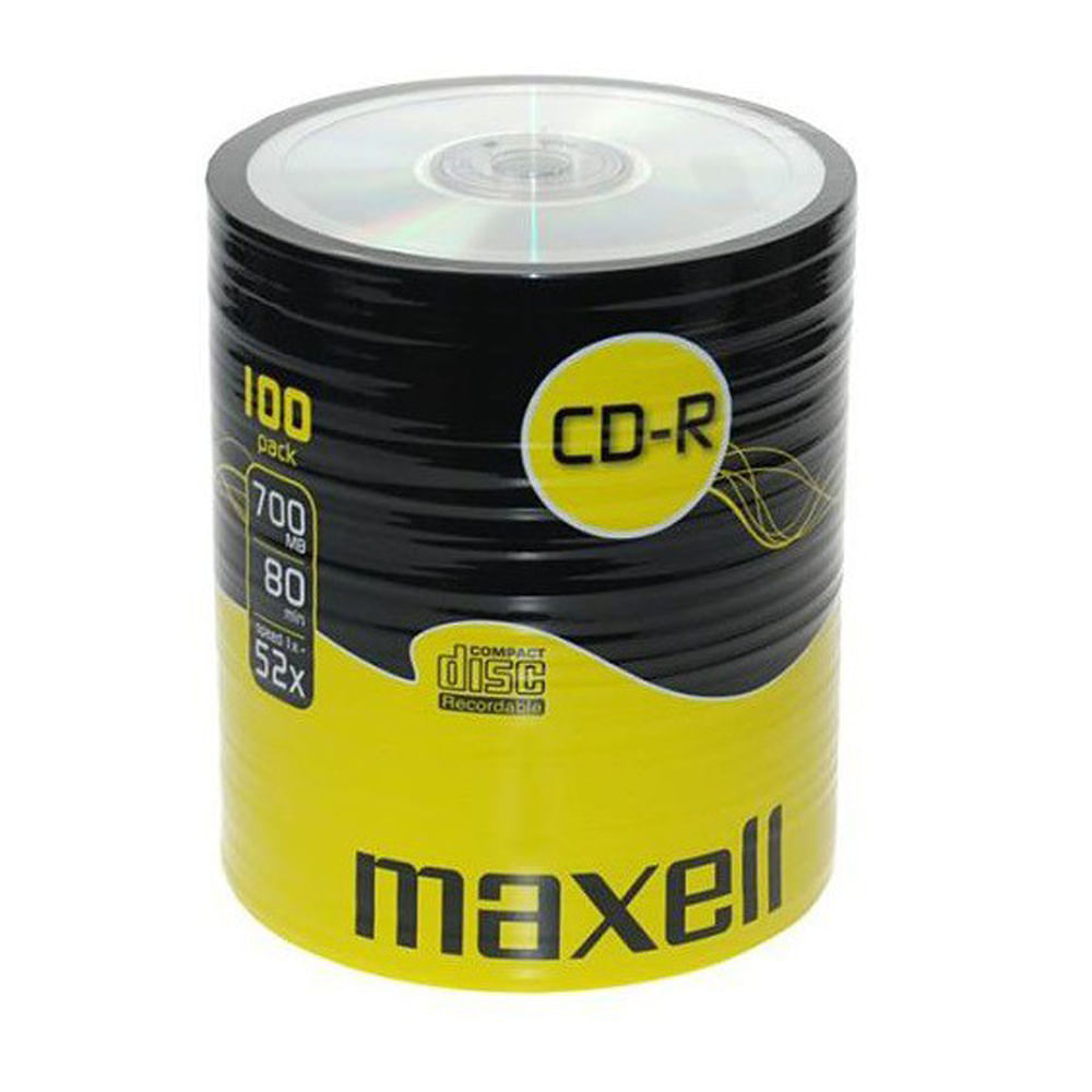 Set CD-R Maxell, 700MB, 52x, 100 bucati dacris.net imagine 2022 cartile.ro