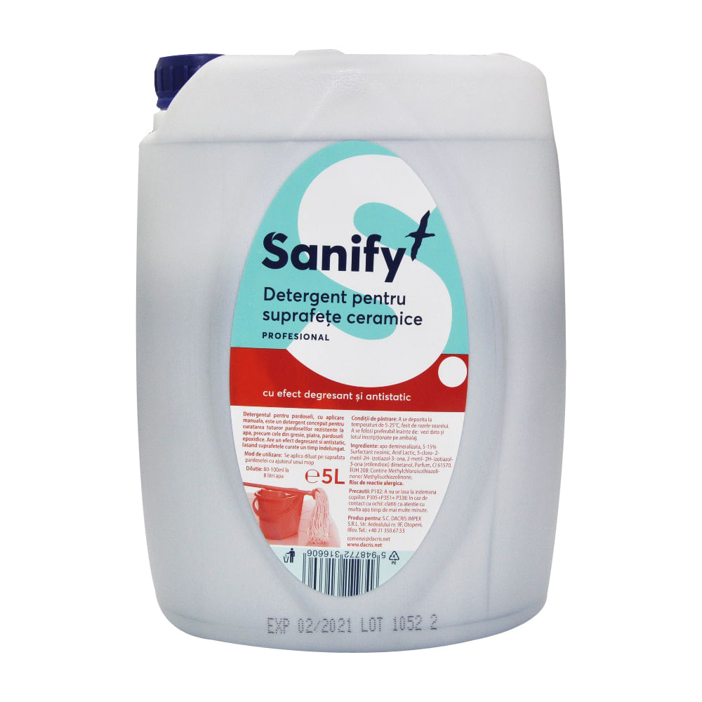 Detergent pentru pardoseli si suprafete ceramice Sanify, 5 l dacris.net poza 2021