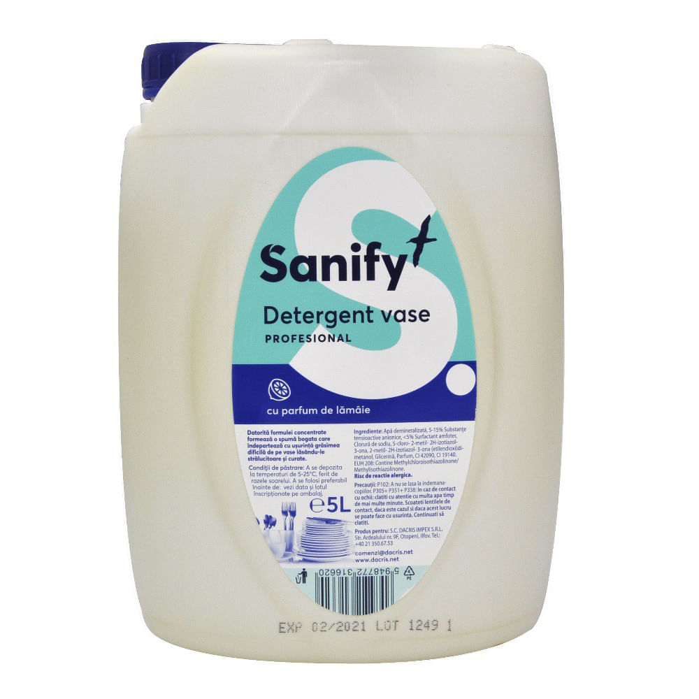 Detergent vase Sanify, 5 l dacris.net poza 2021