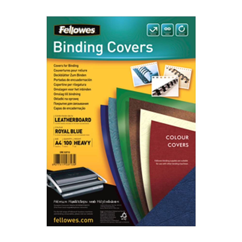 navigator a4 Coperti carton Fellowes A4 250gr imitatie piele albastru 100/top