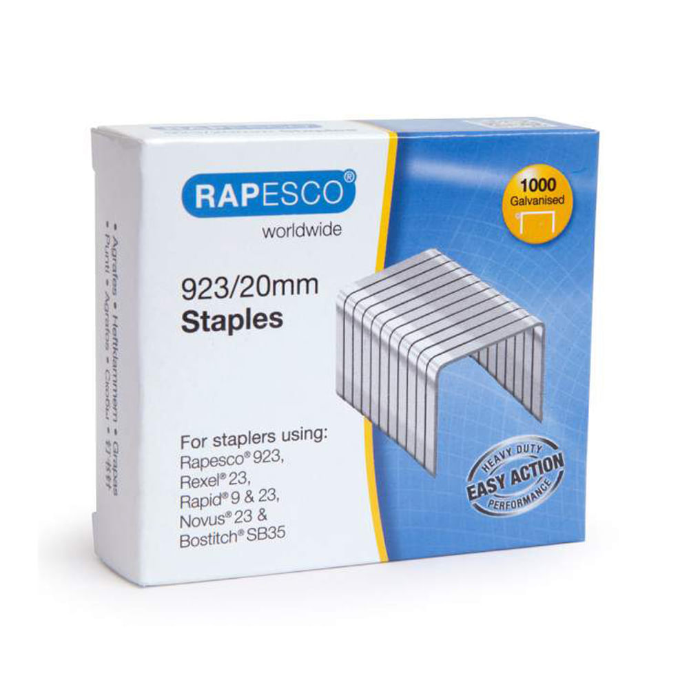 Capse 23/20 Rapesco 100 bucati/cutie Capse 23/20 Rapesco 1000 bucati/cutie