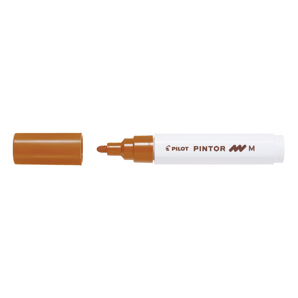 Marker cu vopsea Pilot Pintor M diverse culori 1.4 mm varf rotund Marker cu vopsea Pilot Pintor varf rotund 4.5 mm maro