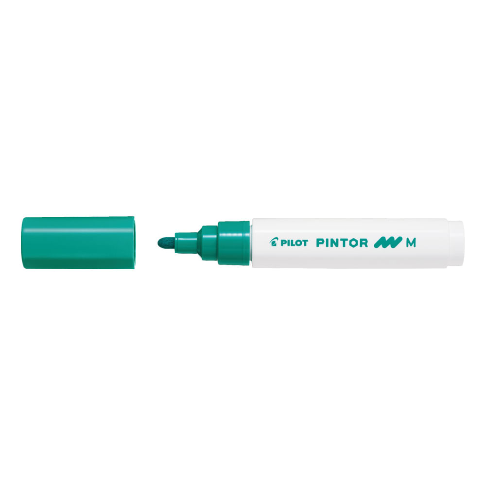 Marker cu vopsea Pilot Pintor M diverse culori 1.4 mm varf rotund Marker cu vopsea Pilot Pintor varf rotund 4.5 mm verde