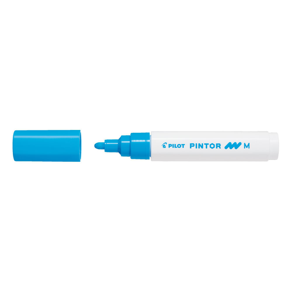 Marker cu vopsea Pilot Pintor M diverse culori 1.4 mm varf rotund bleu