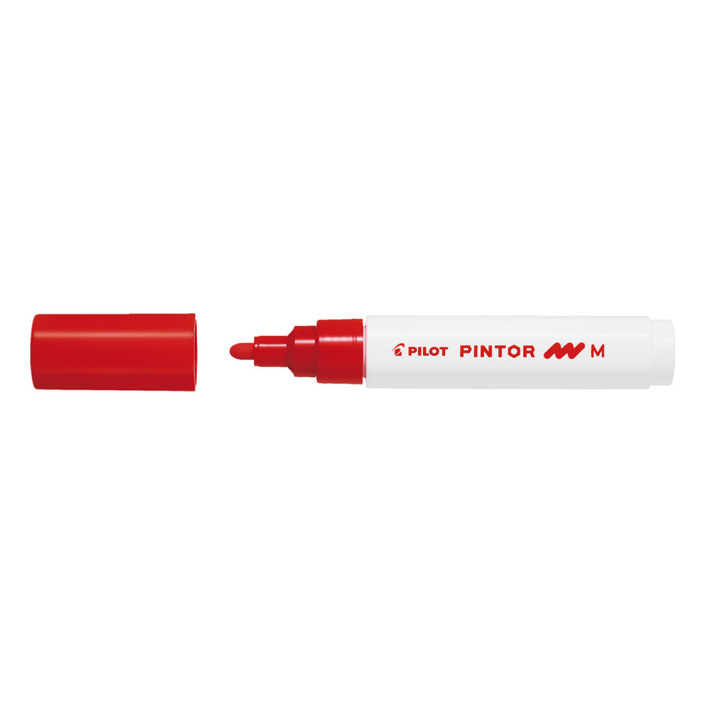 Marker cu vopsea pilot pintor, varf rotund, 1.4 mm, rosu