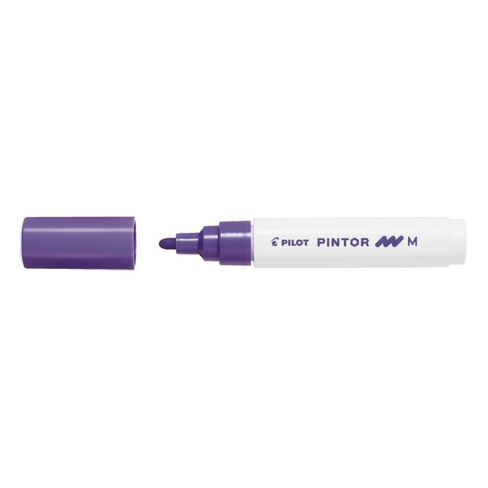 Marker cu vopsea Pilot Pintor M diverse culori 1.4 mm varf rotund Marker cu vopsea Pilot Pintor varf rotund 4.5 mm violet