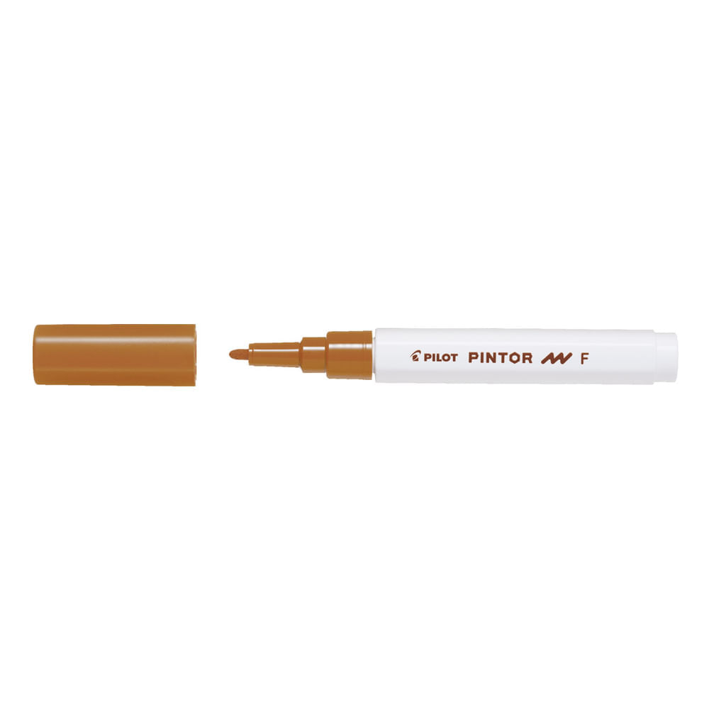Marker cu vopsea Pilot Pintor F diverse culori 1 mm varf rotund maro