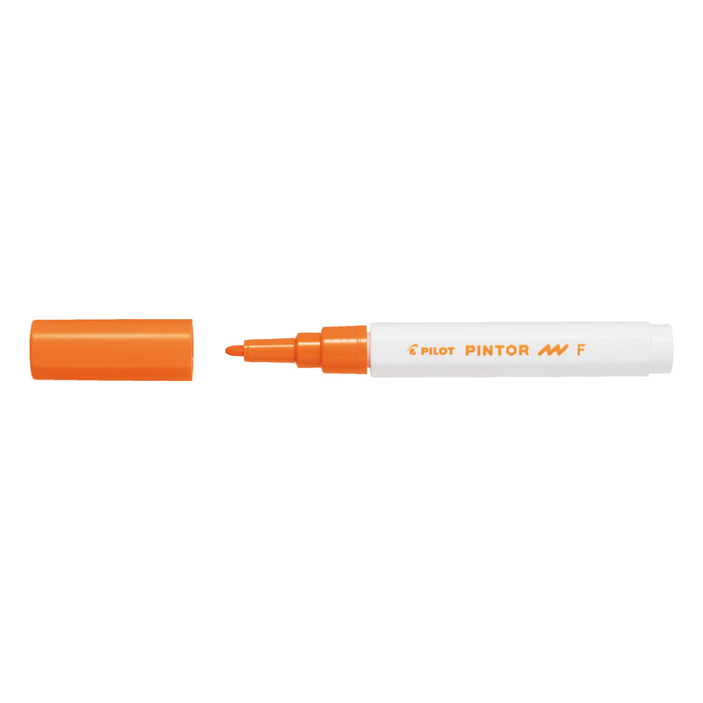 Marker cu vopsea Pilot Pintor, varf rotund, 1.0 mm, orange
