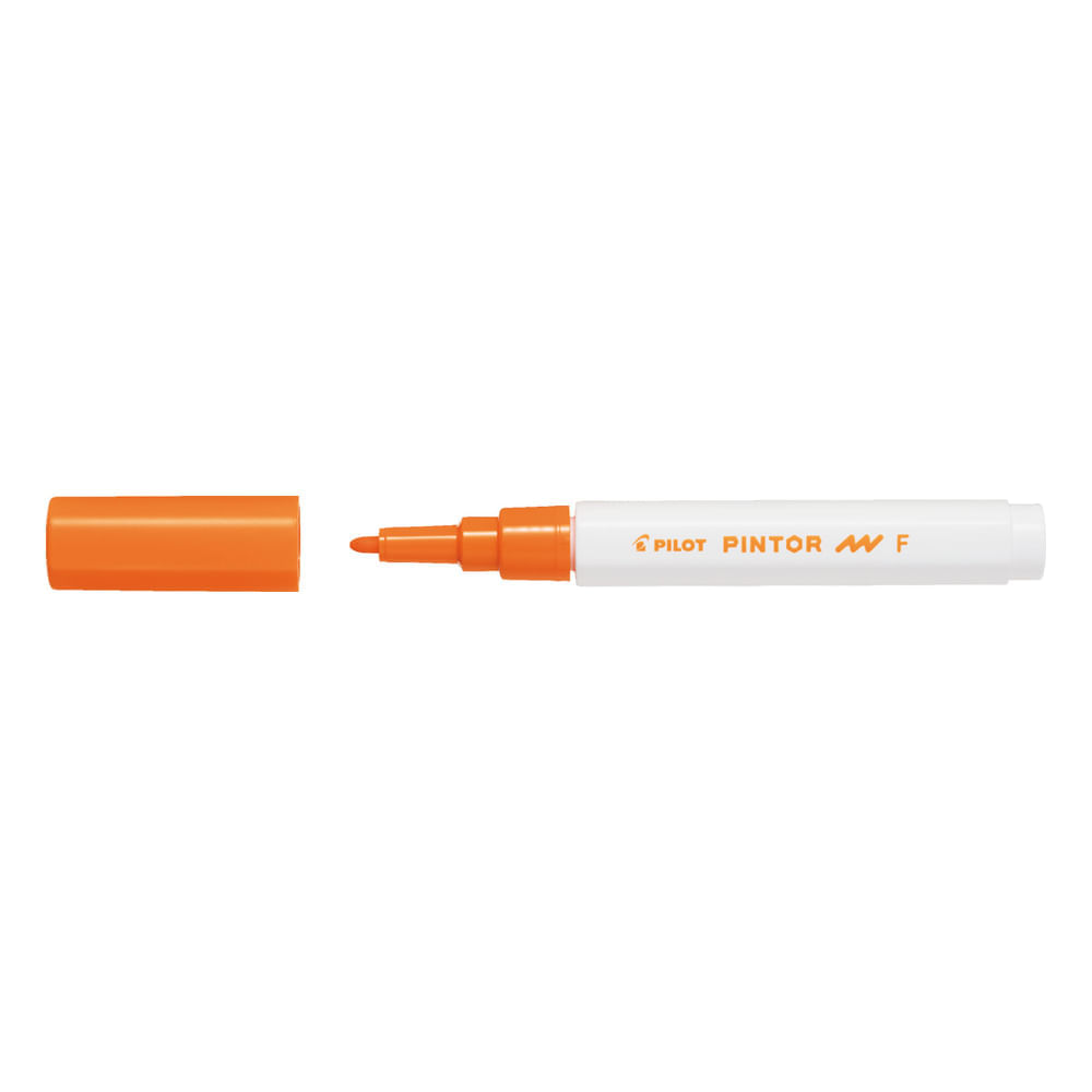 Marker cu vopsea Pilot Pintor F diverse culori 1 mm varf rotund orange