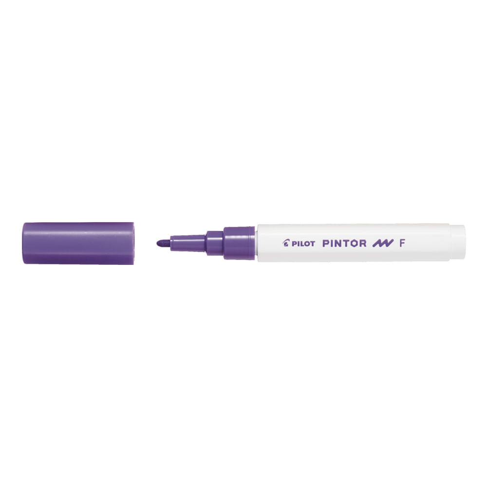 Marker cu vopsea Pilot Pintor F diverse culori 1 mm varf rotund violet