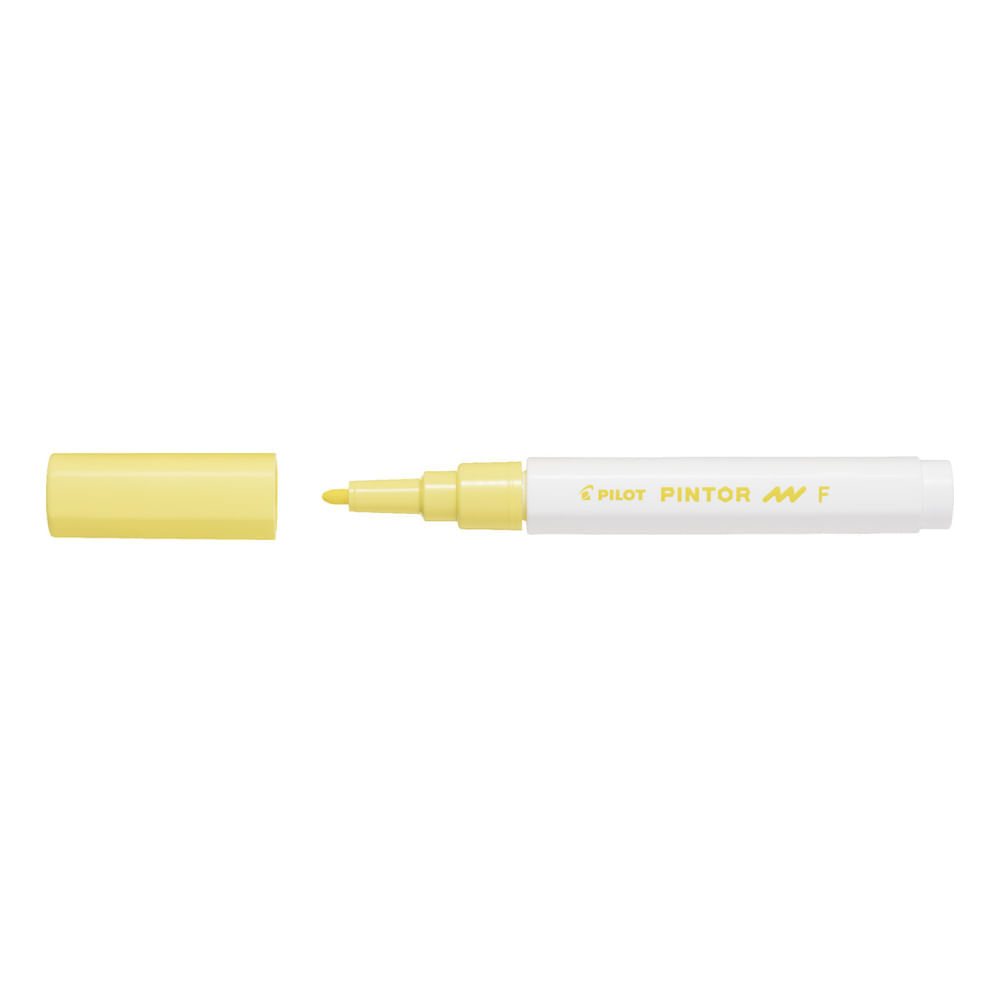 Vezi detalii pentru Marker cu vopsea Pilot Pintor Pastel F culori pastelate 1mm varf rotund galben