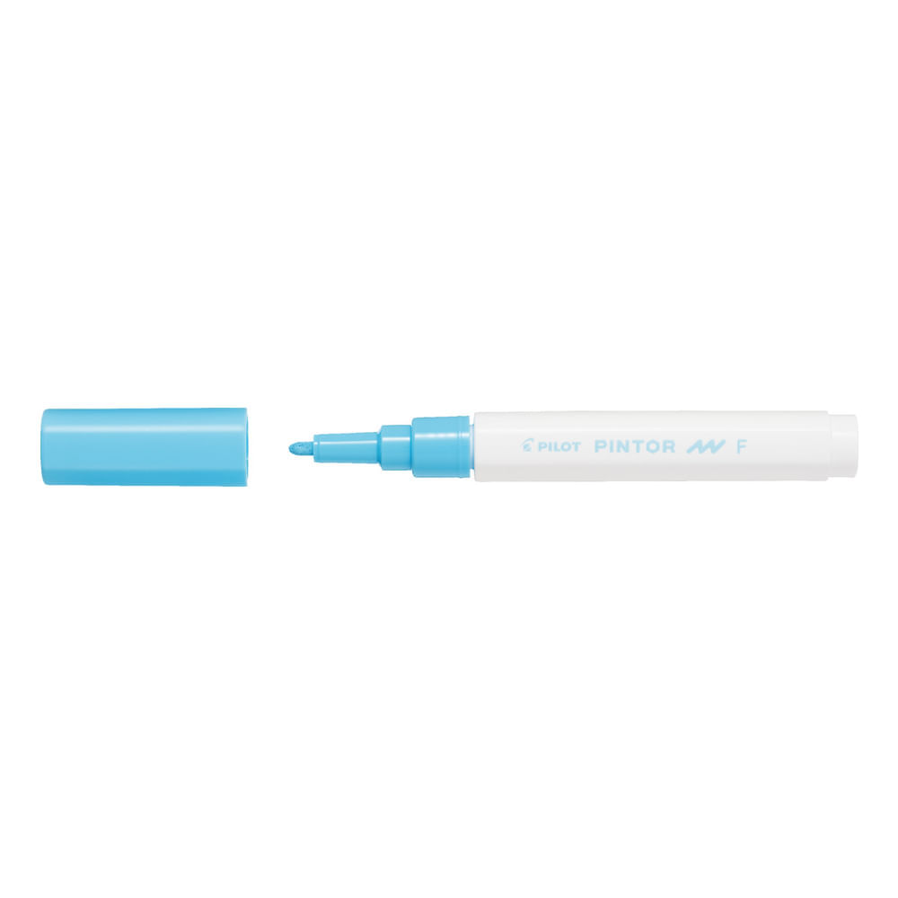Marker cu vopsea Pilot Pintor Pastel F culori pastelate 1mm varf rotund bleu