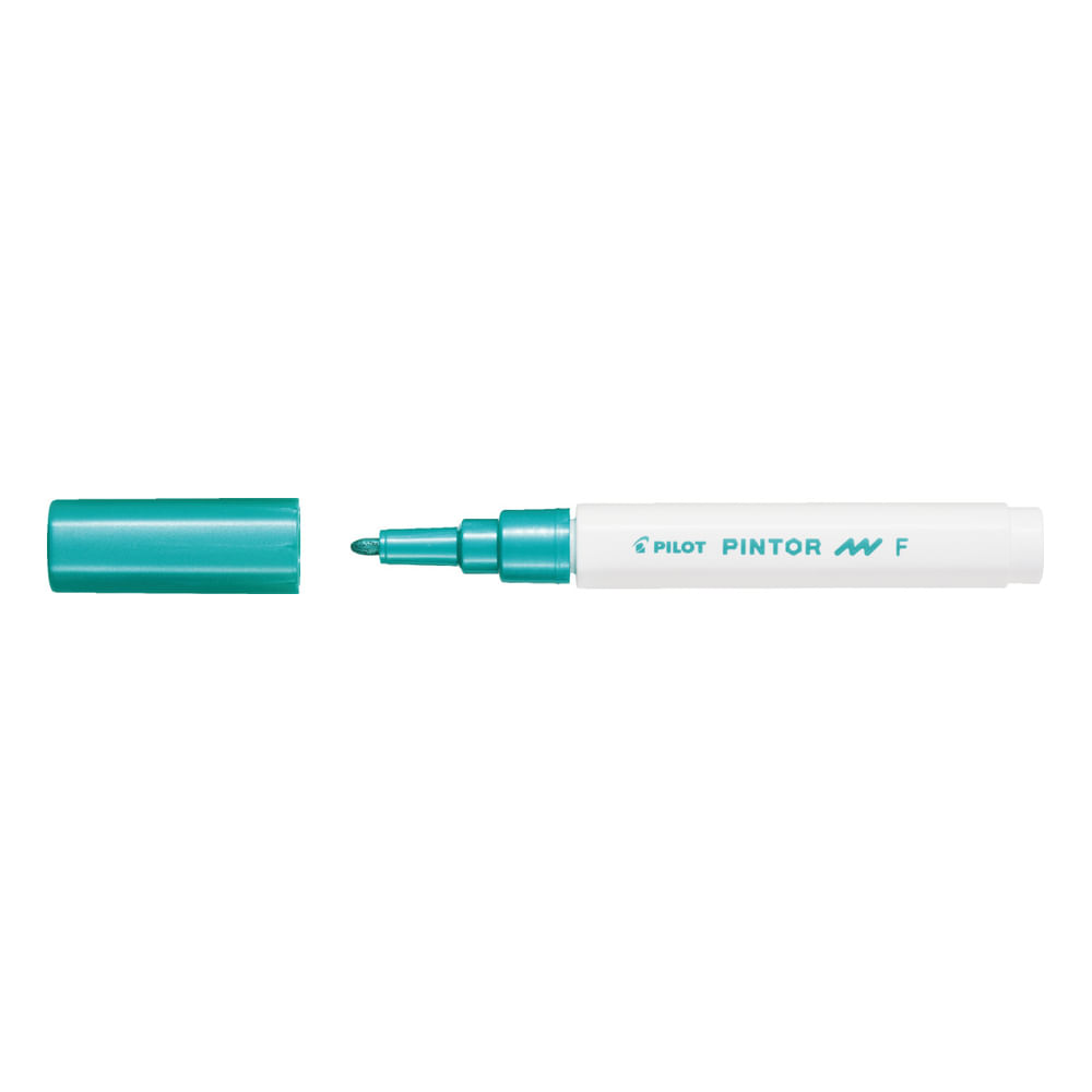 Marker cu vopsea Pilot Pintor Metalic F metalic 1 mm varf rotund Marker cu vopsea Pilot Pintor Metalic varf rotund 2.90 mm verde