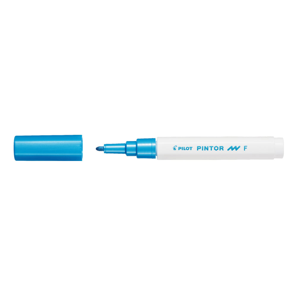 Marker cu vopsea Pilot Pintor Metalic F metalic 1 mm varf rotund Marker cu vopsea Pilot Pintor Metalic varf rotund 2.90 mm albastru