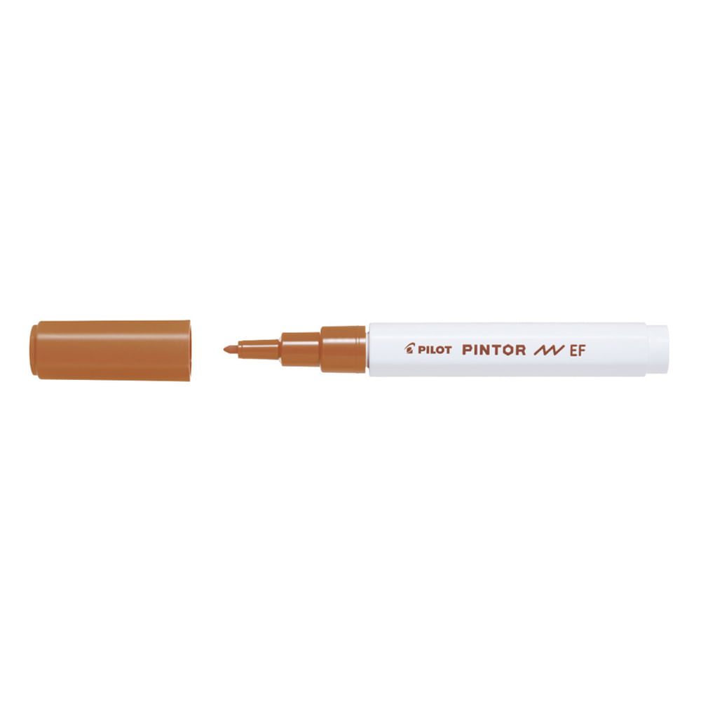 Marker cu vopsea Pilot Pintor Pastel EF culori pastelate 0.7mm Marker cu vopsea Pilot Pintor varf rotund 0.7 mm maro