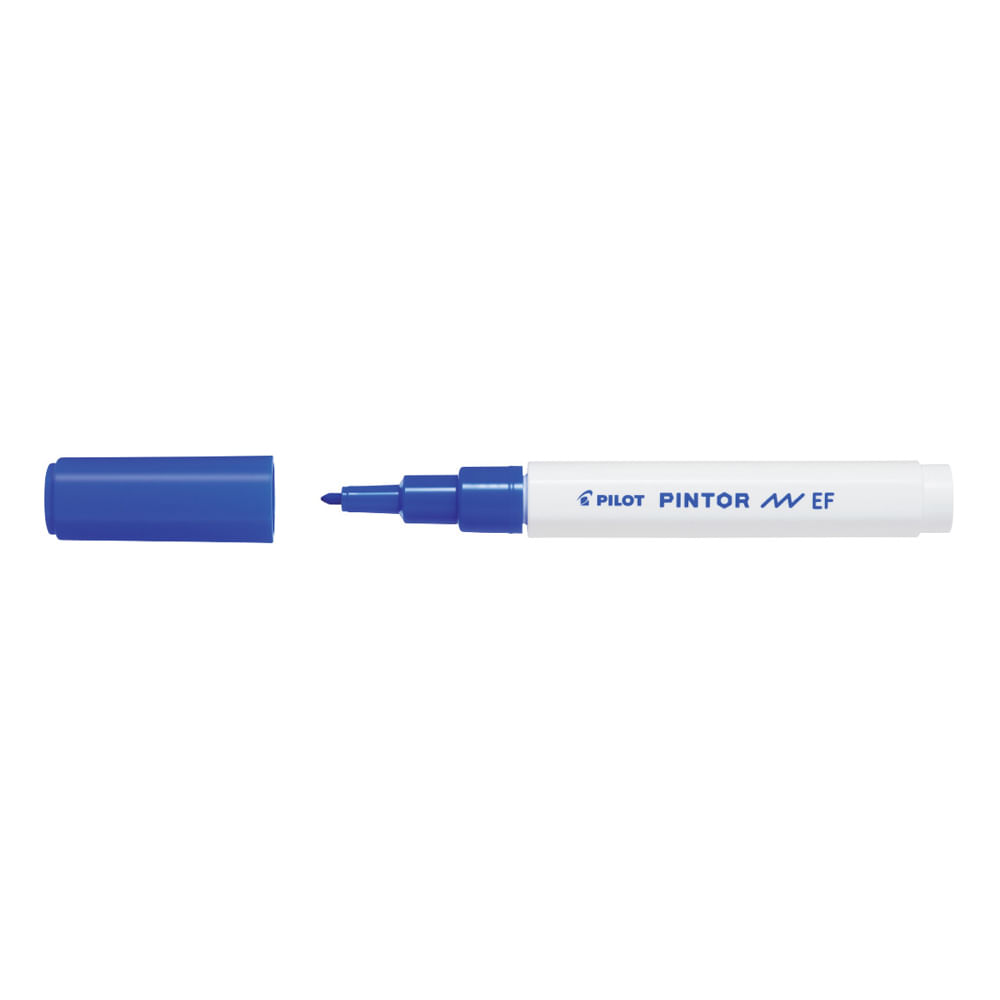 Marker cu vopsea Pilot Pintor Pastel EF culori pastelate 0.7mm Marker cu vopsea Pilot Pintor varf rotund 0.7 mm albastru