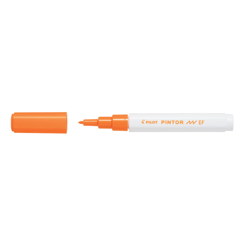 Marker cu vopsea Pilot Pintor, varf rotund, 0.7 mm, orange