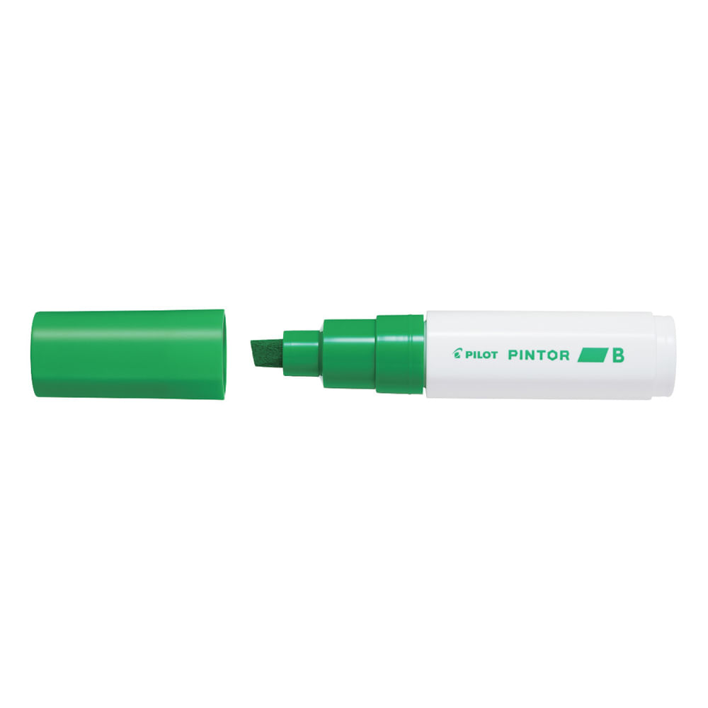 Marker cu vopsea Pilot Pintor B diverse culori 8 mm varf tesit Marker cu vopsea Pilot Pintor varf tesit 8 mm verde deschis