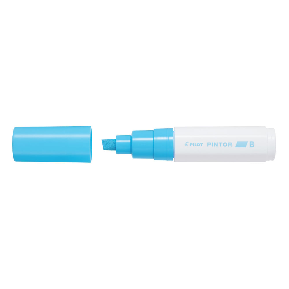 Marker cu vopsea pilot pintor pastel, varf tesit, 8 mm, bleu