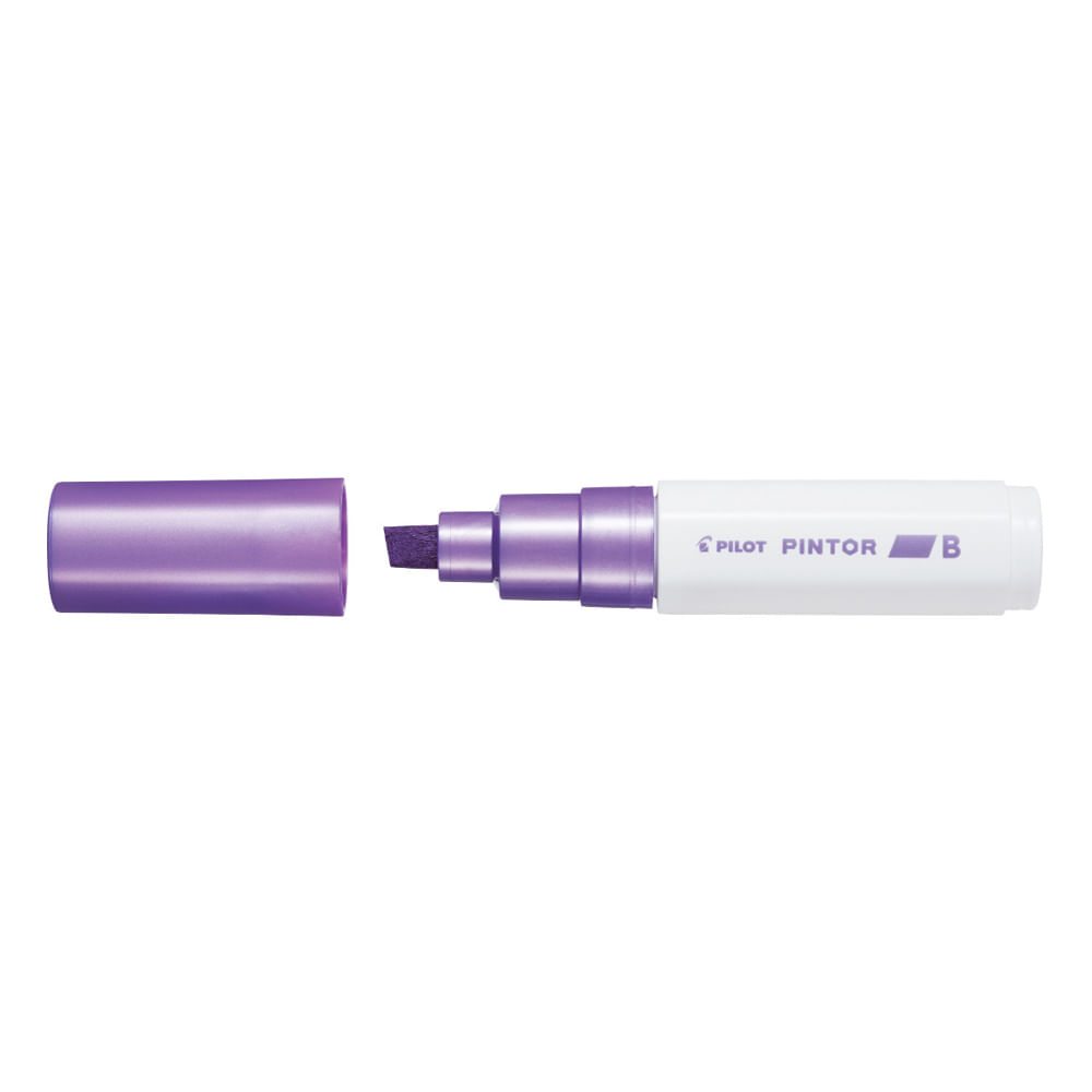 Marker cu vopsea Pilot Pintor Metalic B culori metalizate 8mm Marker cu vopsea Pilot Pintor Metalic varf tesit 8 mm violet