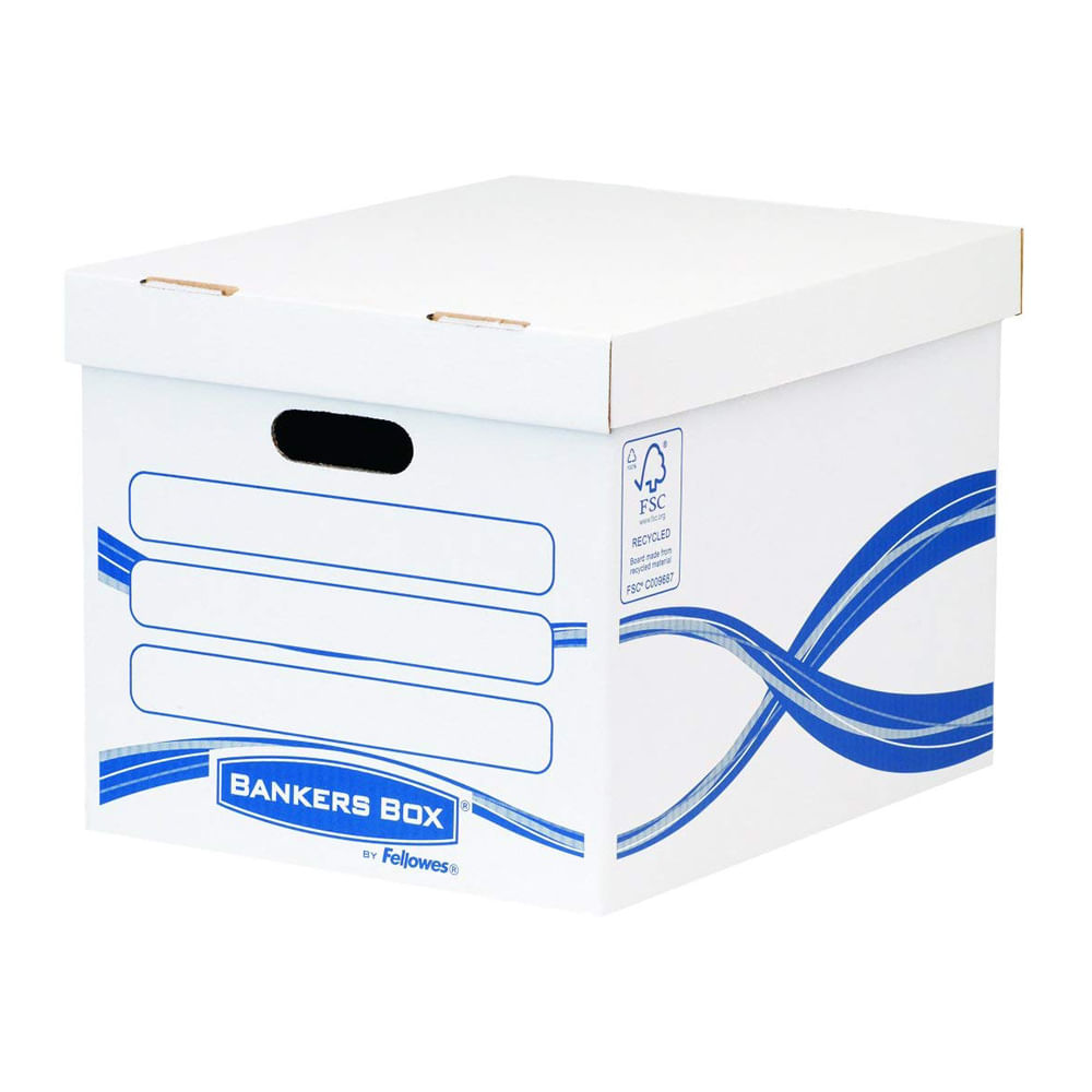 Container arhivare fellowes basic, capac rabatabil, 25 x 36 x 35 cm