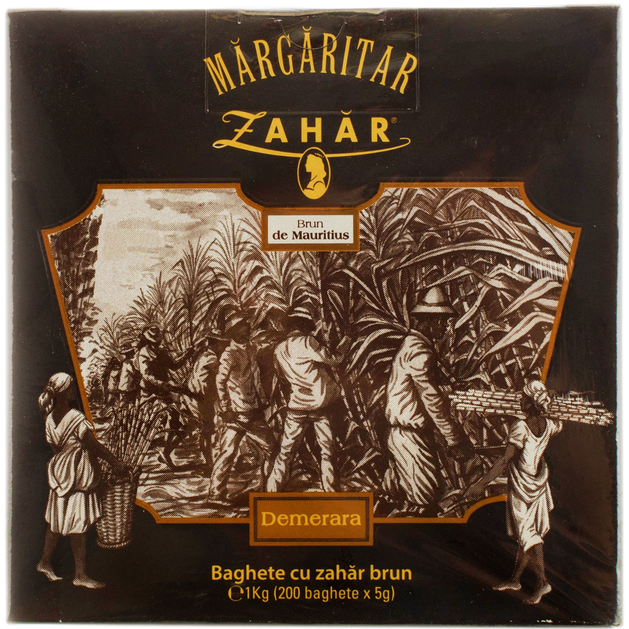 Zahar brun ambalat individual Margaritar 5 g x 200 bucati/cutie