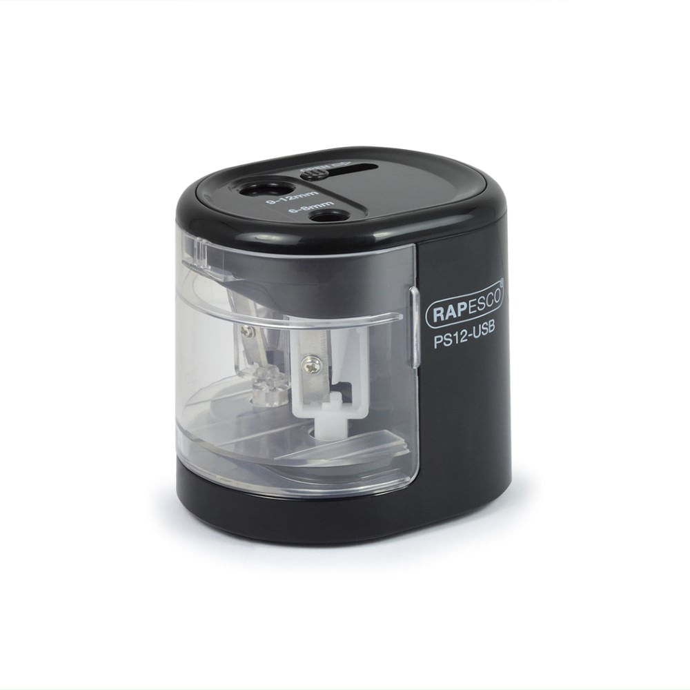 Ascutitoare electrica creioane 6-12 mm dubla negru Rapesco PS12 Ascutitoare electrica pt creioane 6-12 mm dubla negru Rapesco PS12