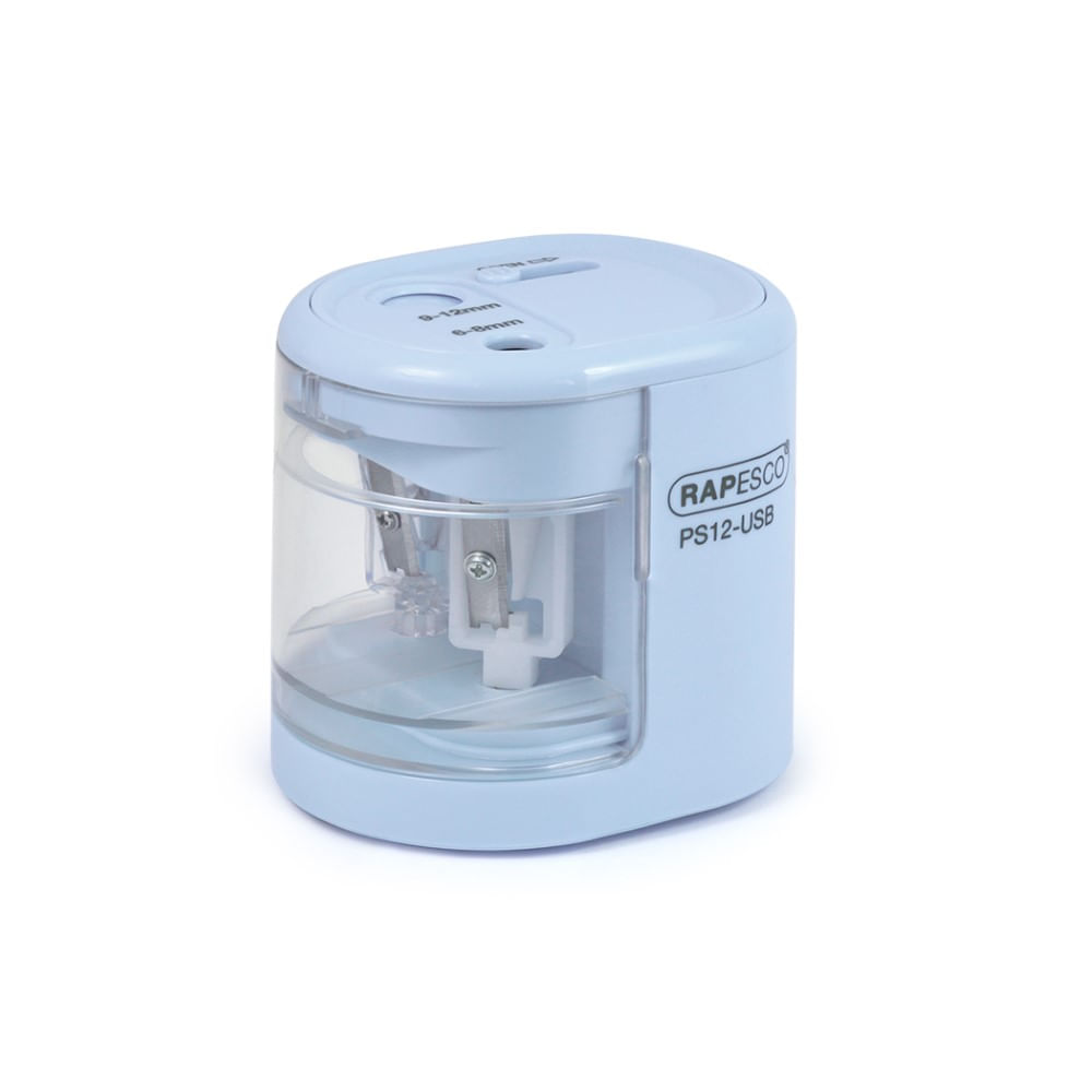 Ascutitoare electrica creioane 6-12 mm dubla bleu Rapesco PS12 Ascutitoare electrica pt creioane 6-12 mm dubla bleu Rapesco PS12