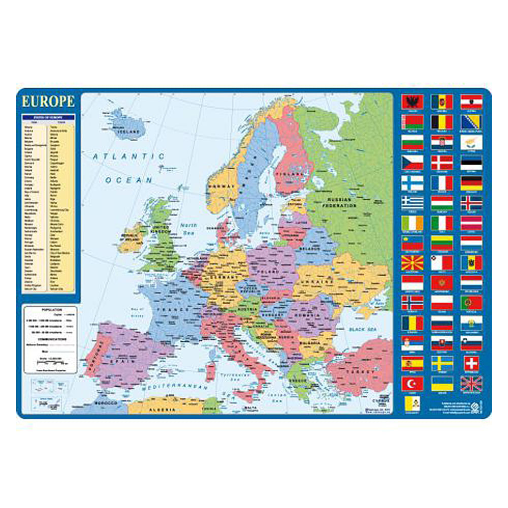 Mapa de birou Grupo Erik, harta Europei