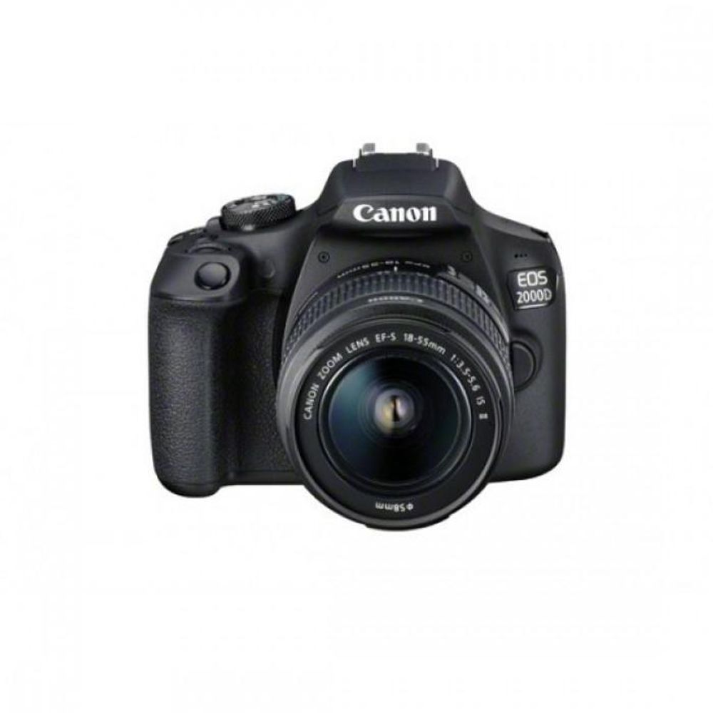 Camera foto Canon EOS-2000D Kit, obiectiv EF-S 18-55mm f/3.5-5.6 IS II 24.1MP,3.0 TFT fixed DIGIC 4+, ISO 100-6400,FullHD movies 30fps,compatibil Camera foto Canon EOS-2000D kit, obiectiv EF-S 18-55mm f/3.5-5.6 IS II 24.1MP,3.0" TFT fixed DIGIC 4+, ISO 1
