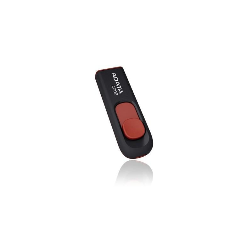 USB Flash Drive ADATA 8Gb, C008, USB2.0, negru+rosu image
