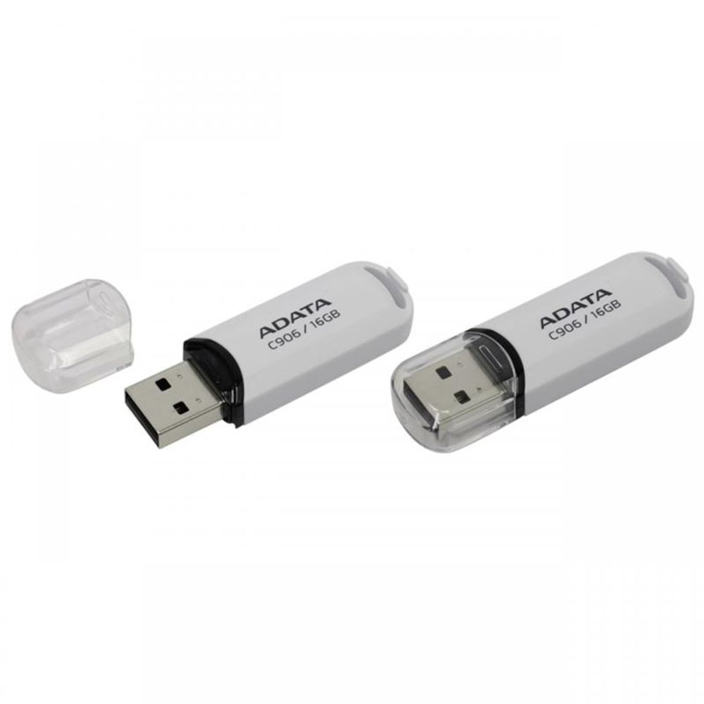 USB Flash Drive ADATA 16Gb, C906, USB2.0, Alb