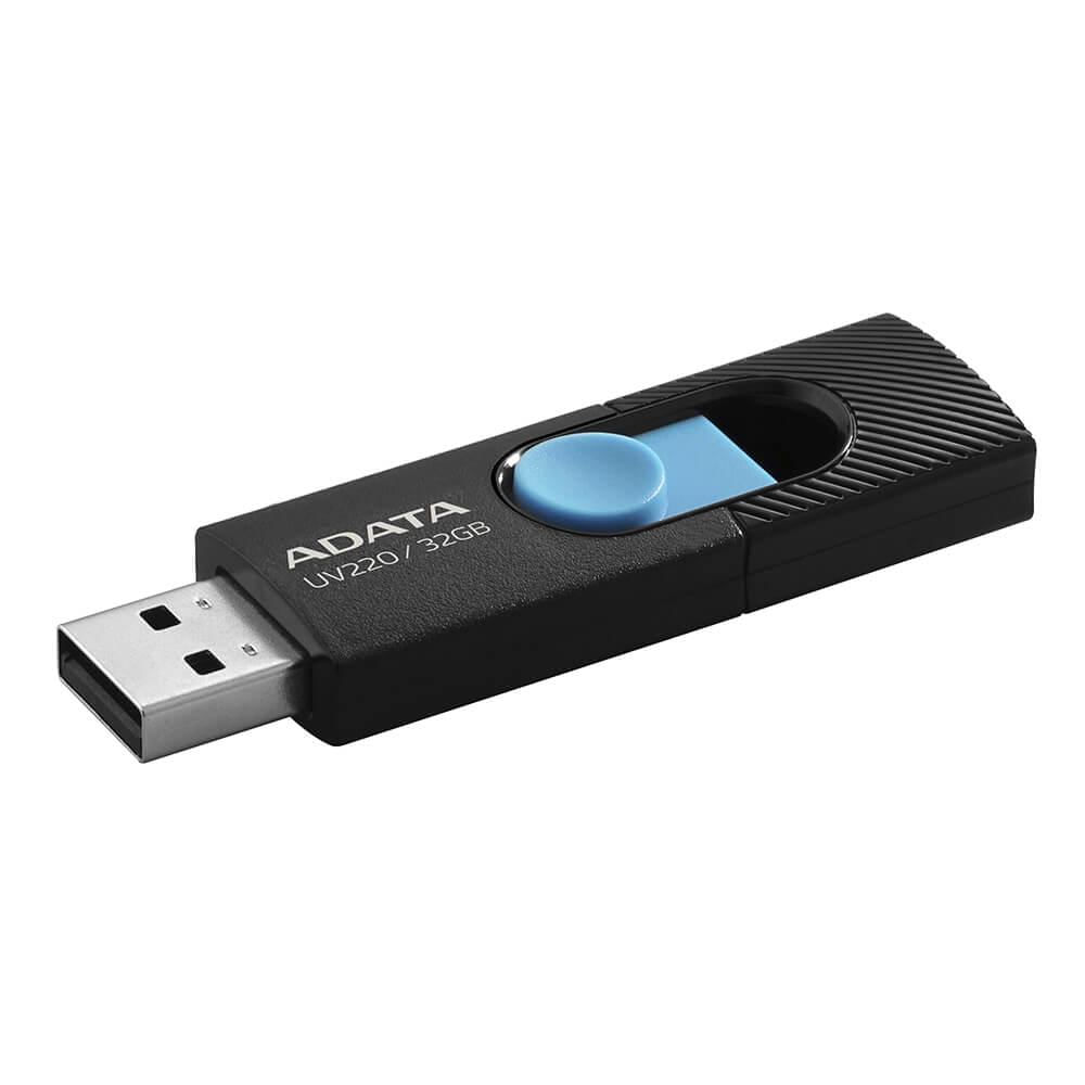 USB Flash Drive ADATA 32Gb, UV220, USB2.0, albastru/negru image