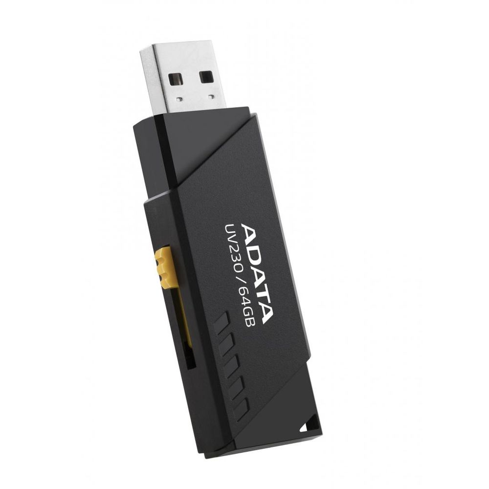 Usb flash drive adata 64gb, uv230, usb2.0, negru