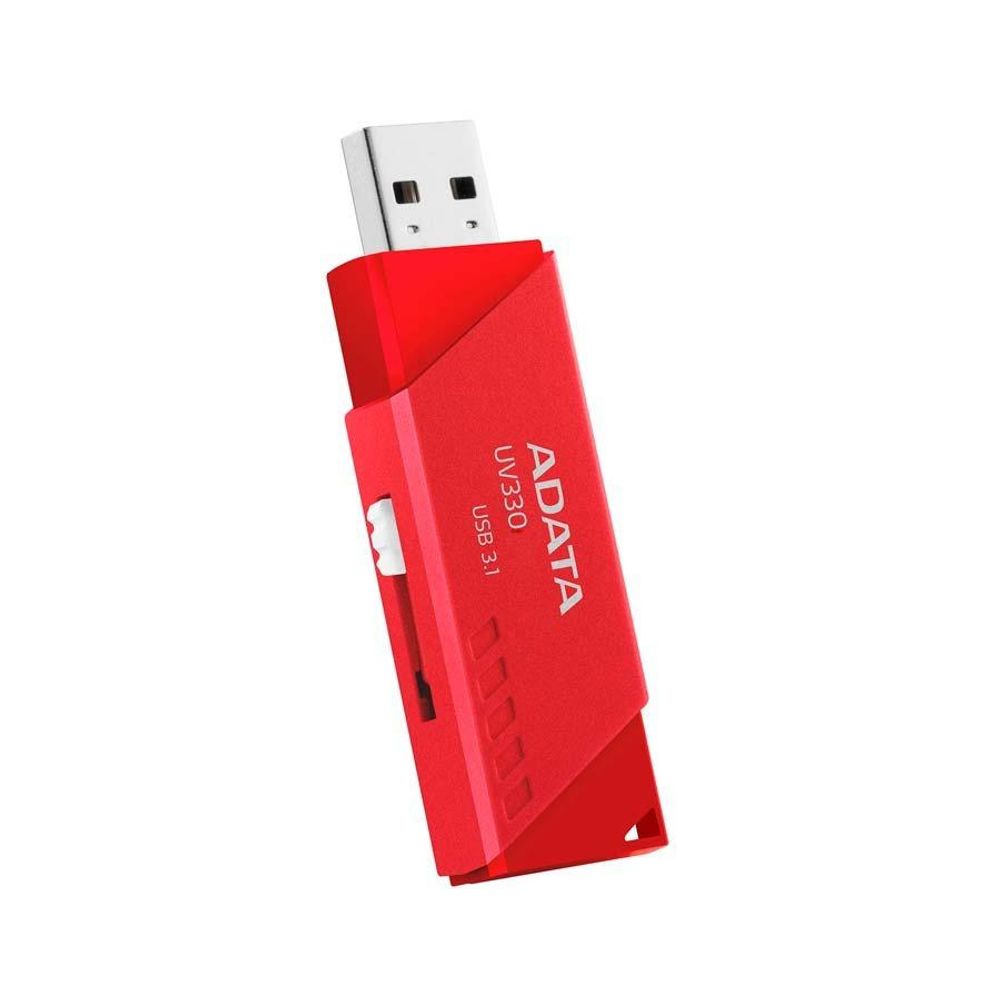Usb flash drive adata uv330 32gb, red retail, usb-a 3.0