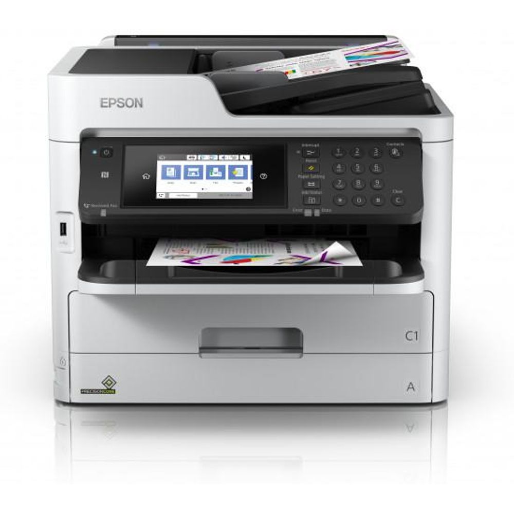 Multifunctional inkjet color Epson WF-5790DWF, dimensiune A4 (Printare, Copiere, Scanare, Fax), duplex, viteza 34ppm alb-negru, 34ppm color,