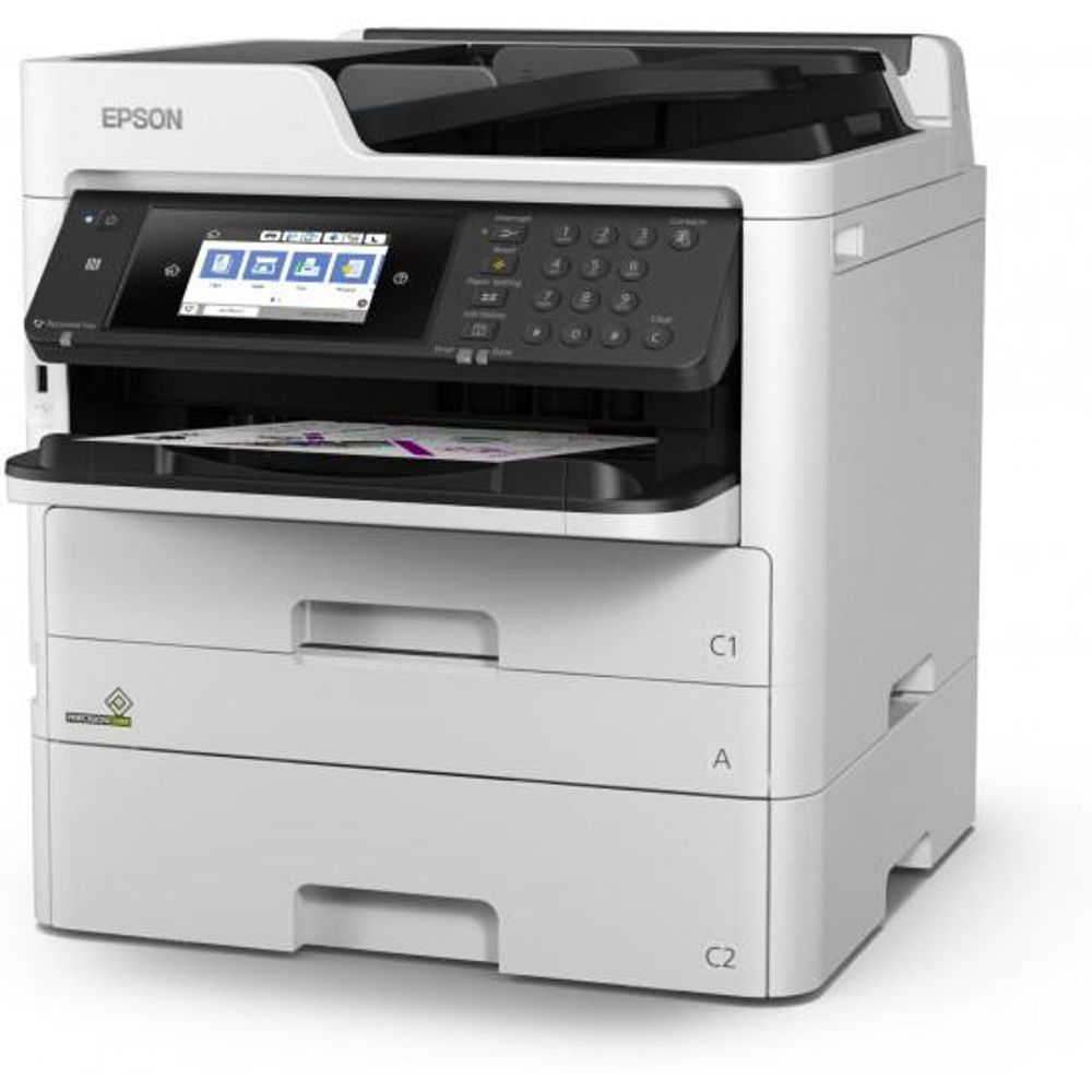 Multifunctional inkjet color Epson WF-5710DWF, dimensiune A4 (Printare, Copiere, Scanare, Fax), duplex, viteza 34ppm alb-negru, 34ppm color,
