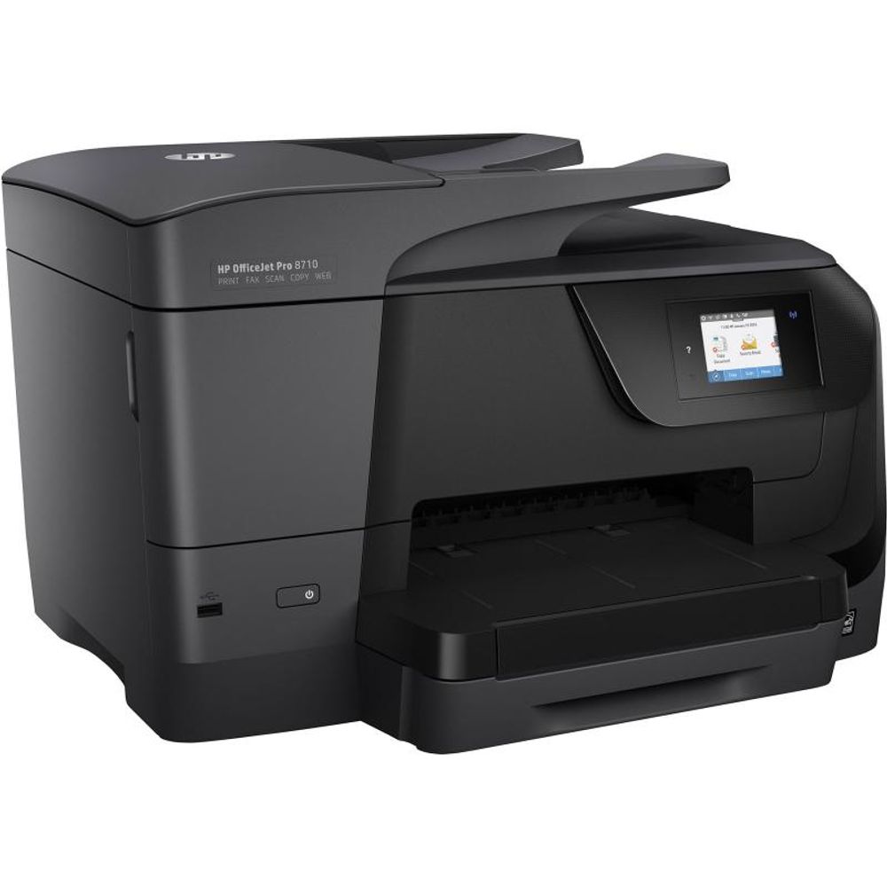 Multifunctional inkjet color HP Officejet Pro 8710 e-All-in-One, dimensiune A4 (Printare, Copiere, Scanare, Fax), viteza max 22ppm a/n, 18ppm color,