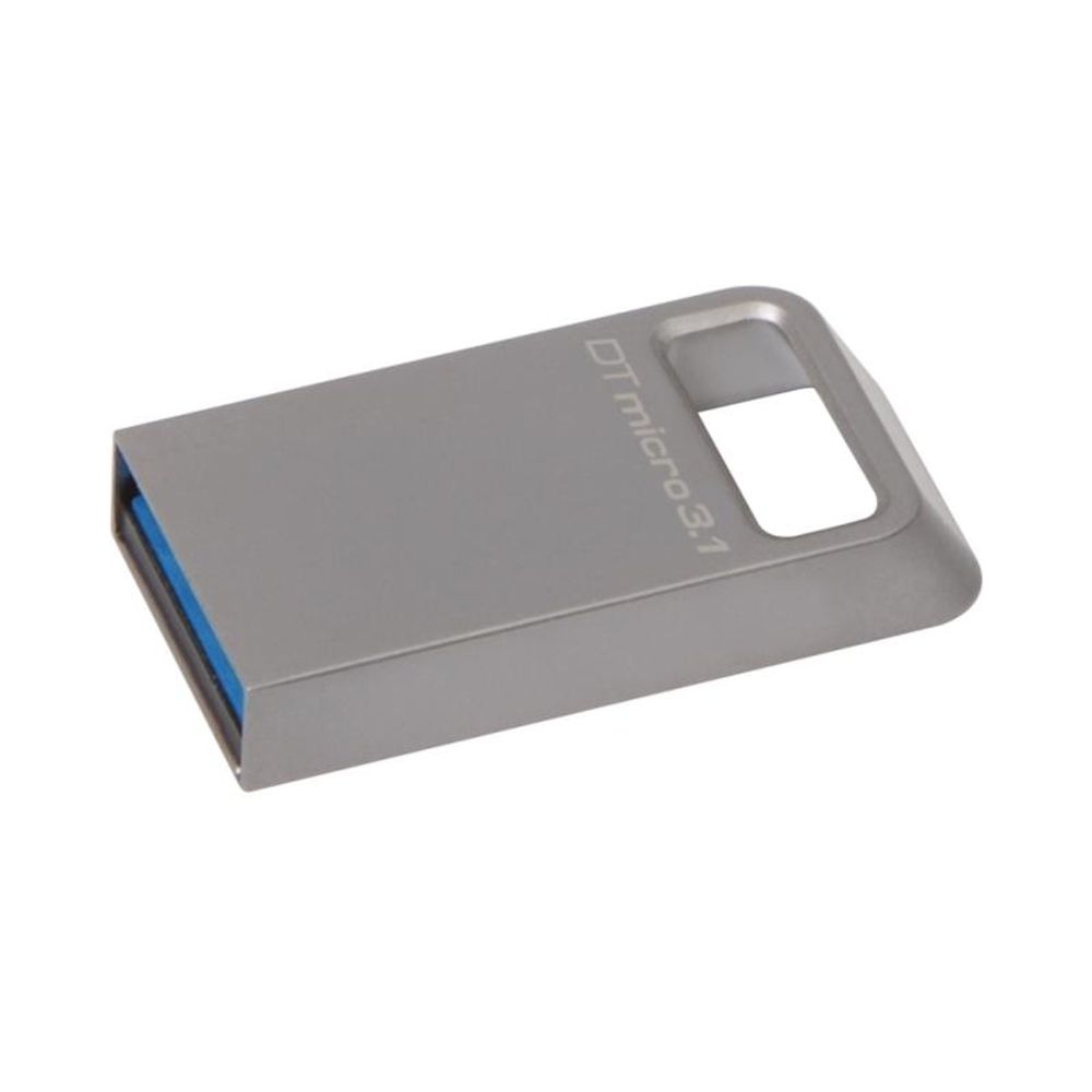 USB Flash Drive Kingston 64GB DataTraveler Micro 3.1, USB 3.1, 100MB/s read, 15MB/s write, metal