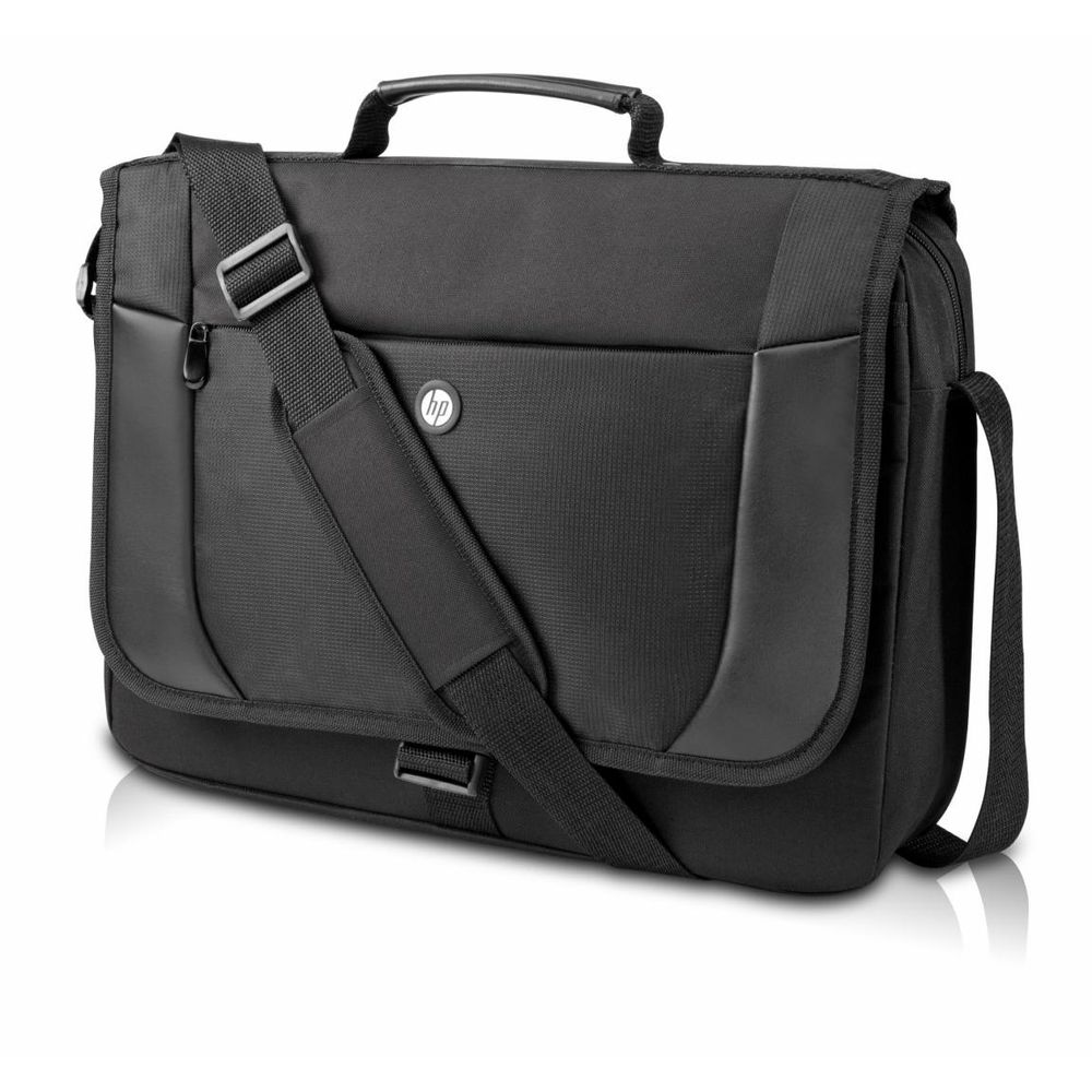 Geanta laptop HP Essential Messenger Case, 17.3", material textil, greutate 0.77 kg, dimensiuni 30.48 x 42.55 x 8.89 cm, culoare neagra