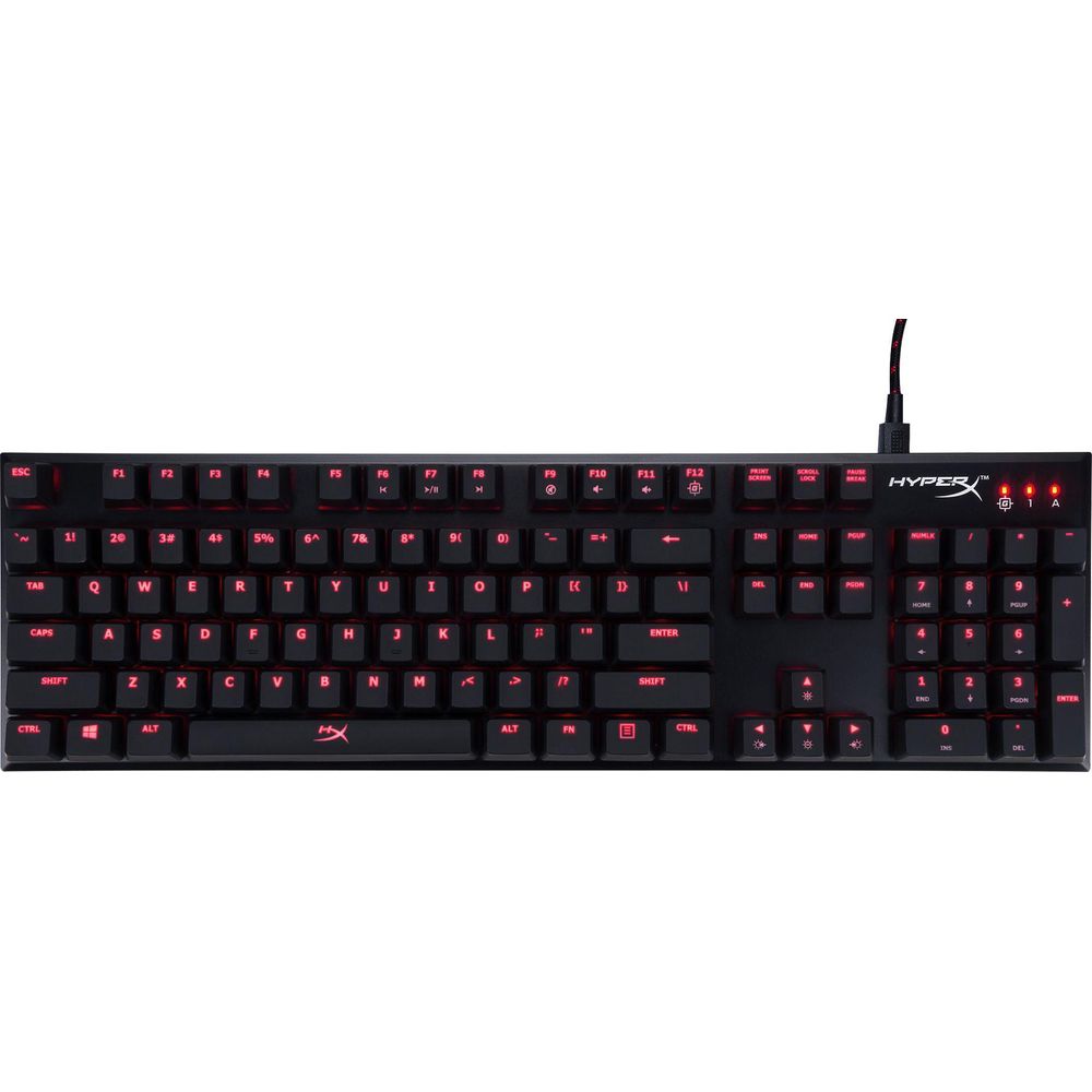 Tastatura Kingston HyperX Alloy FPS PRO, Fir detasabil, Neagra, Iluminata, USB, Anti-Ghosting, Red Light