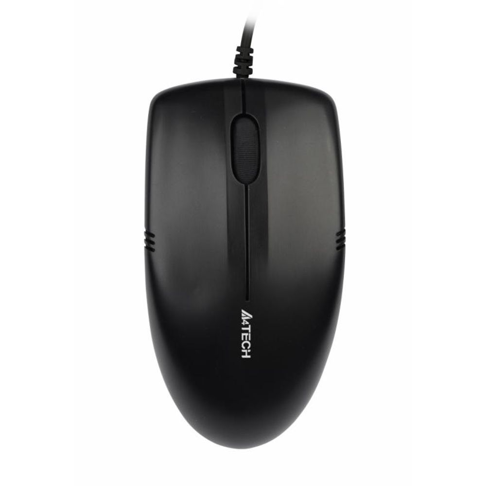 Mouse A4tech cu fir, optic, V-Track OP-530NU, 1000dpi, negru, Metal feet, USB