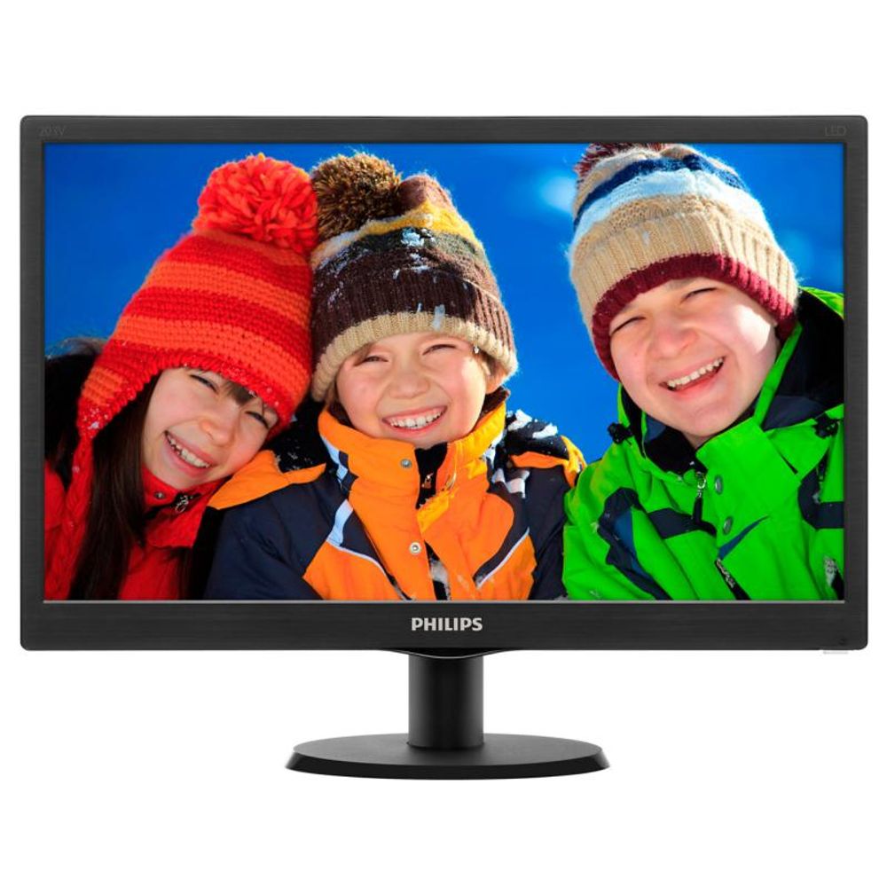 Monitor 19.5" PHILIPS 203V5LSB26, 1600*900, TN, 16:9, WLED, 5 ms, 200 cd/m2, 90/50, 600:1, D-SUB, VESA, Kensington lock, Black